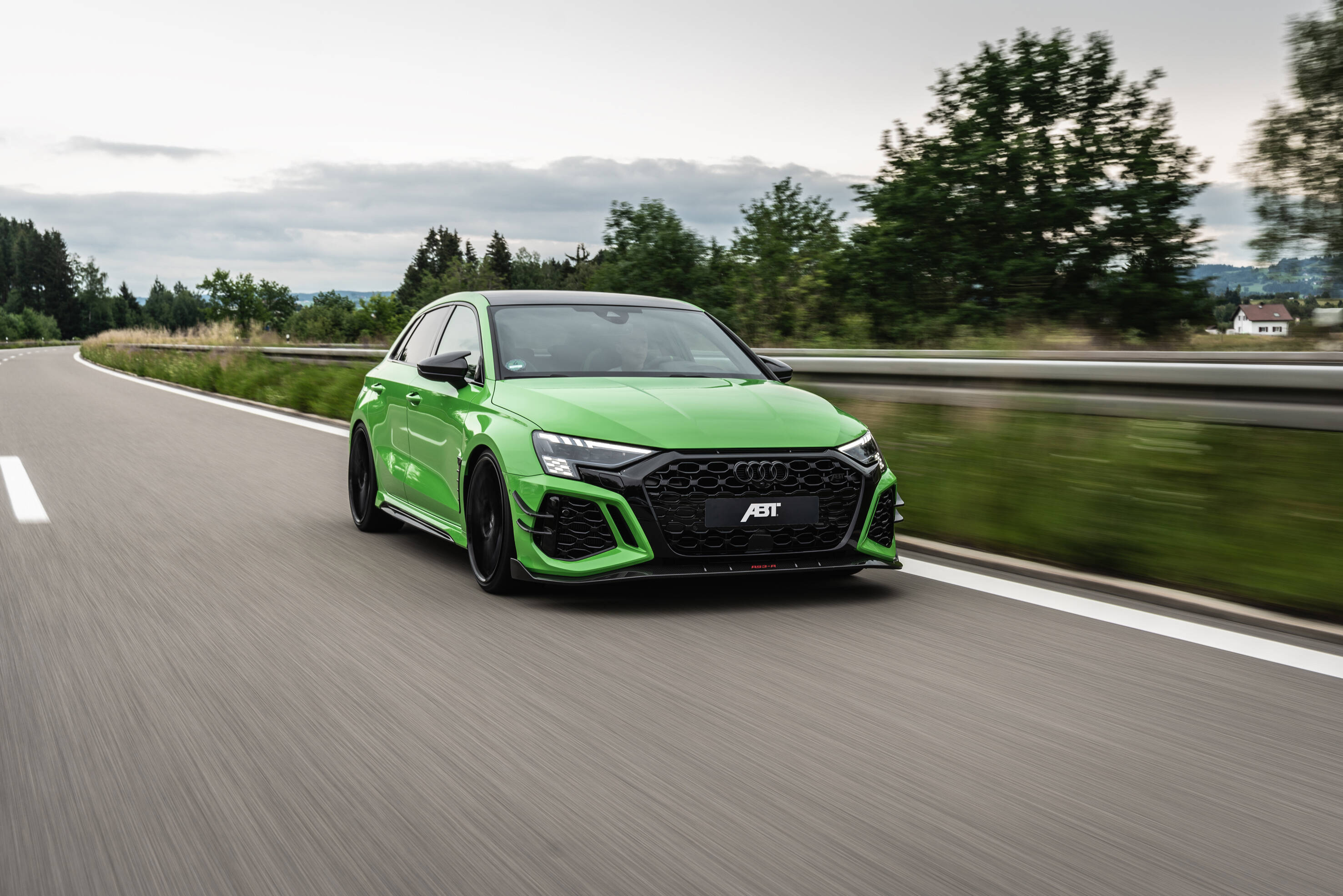 The new Audi RS 3 compact sports car with 400 hp and 500 Nm
